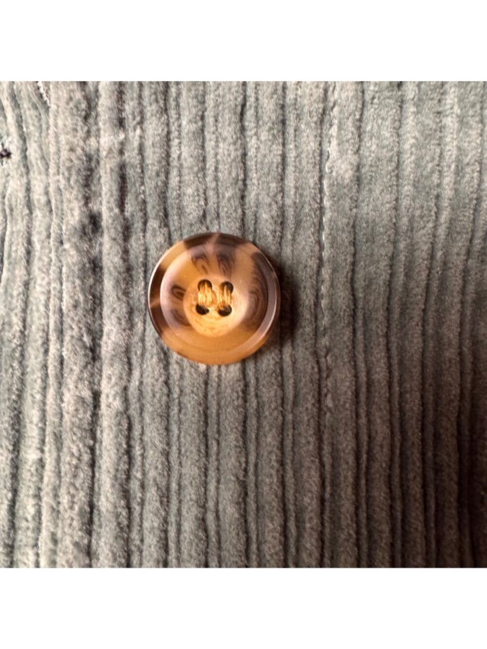 Anthropologie Avec Les Filles size XS Tegan green corduroy button jacket layer - Picture 4 of 7